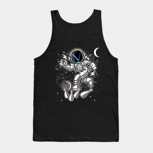 Astronaut Bowling Vechain VET Coin To The Moon Crypto Token Cryptocurrency Blockchain Wallet Birthday Gift For Men Women Kids Tank Top